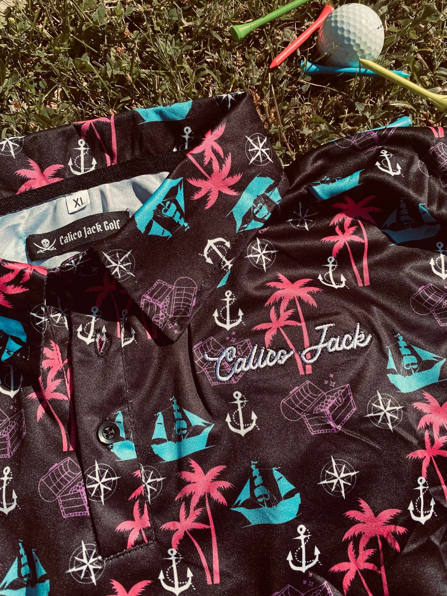 The Pirate Plunder Golf Polo