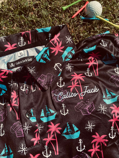 The Pirate Plunder Golf Polo