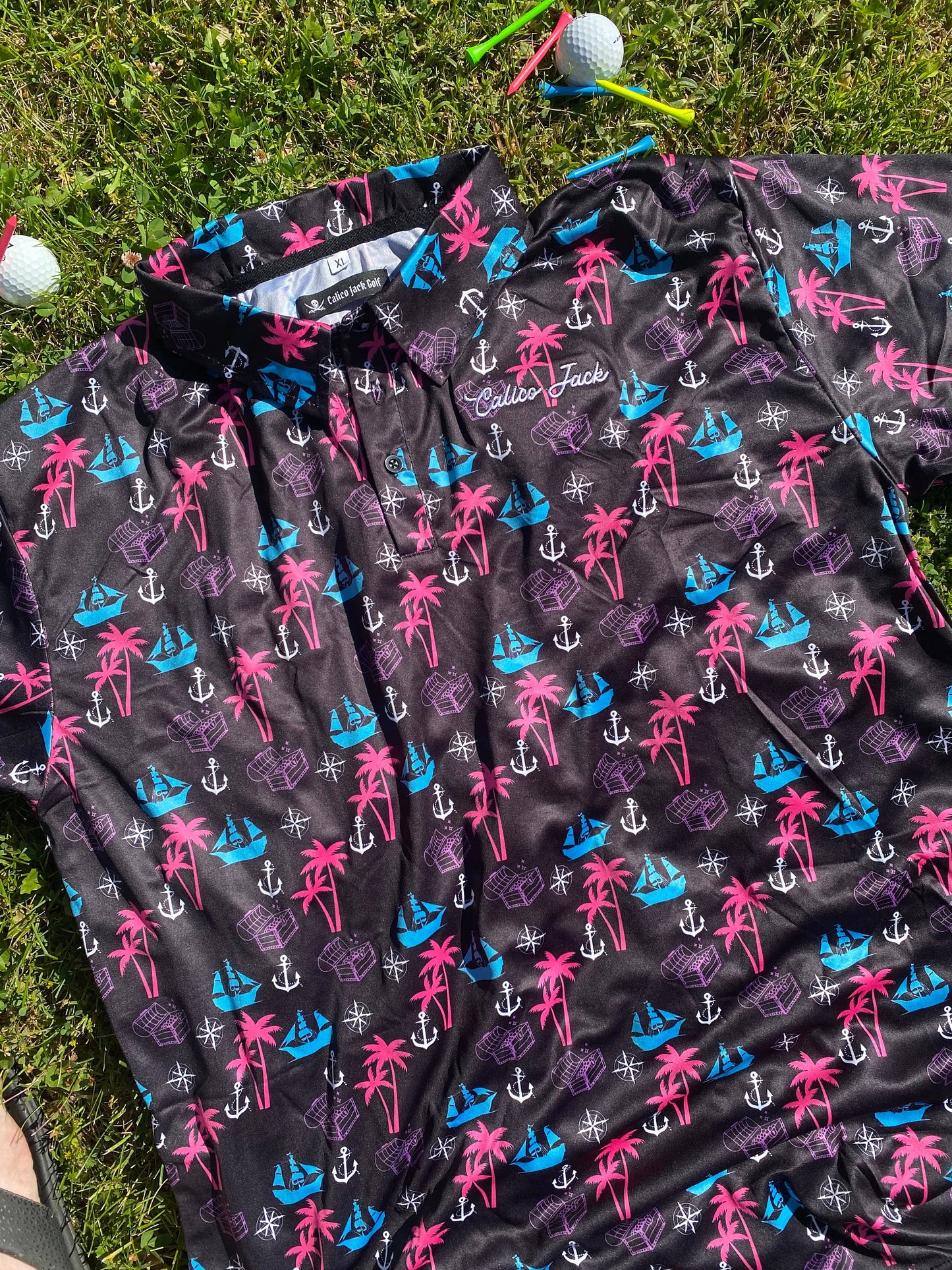 The Pirate Plunder Golf Polo