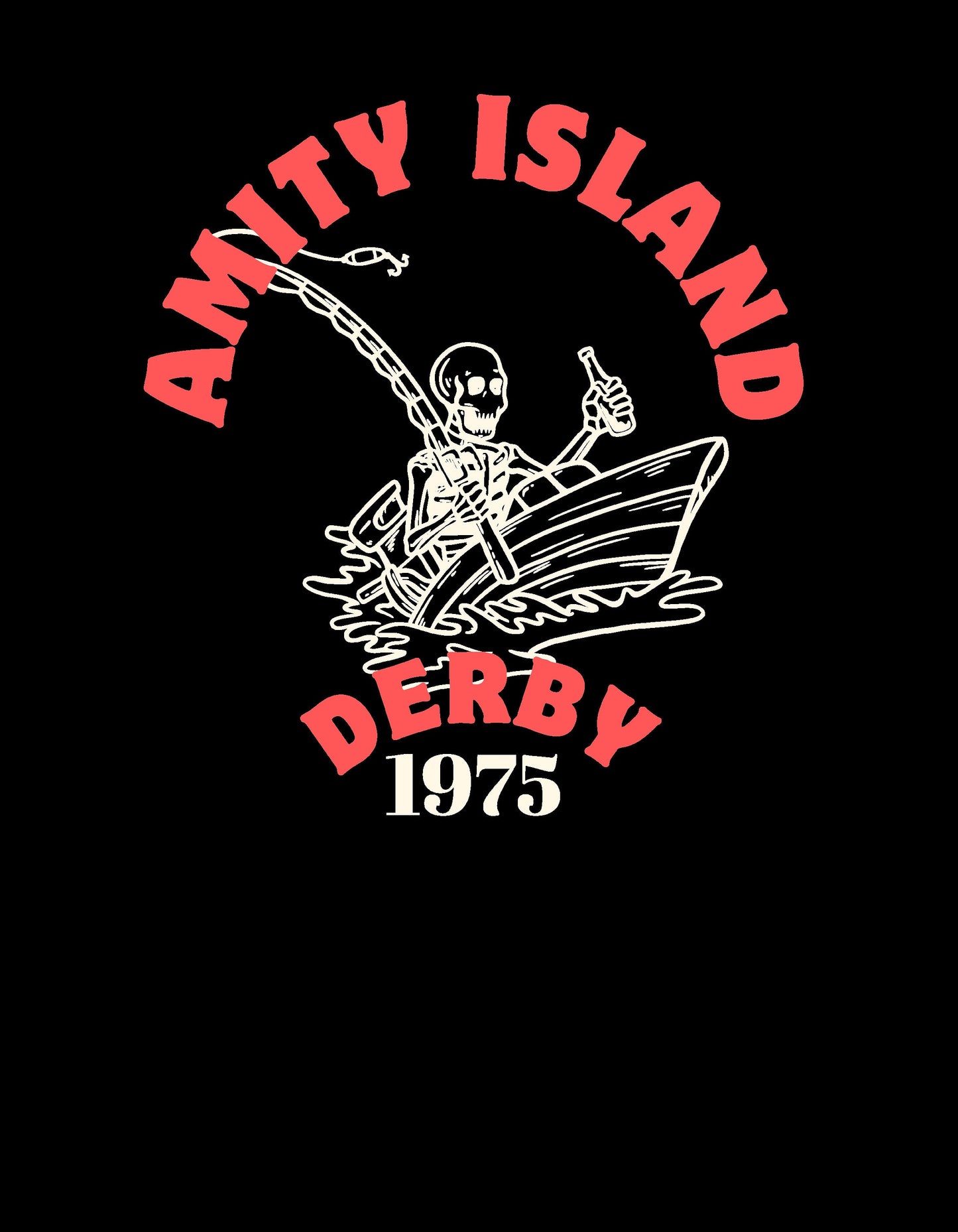 Jaws Amity Island Tee Ladies V Neck