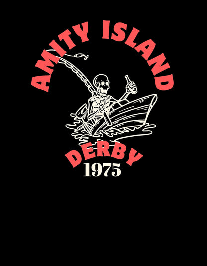 Jaws Amity Island Tee Ladies V Neck