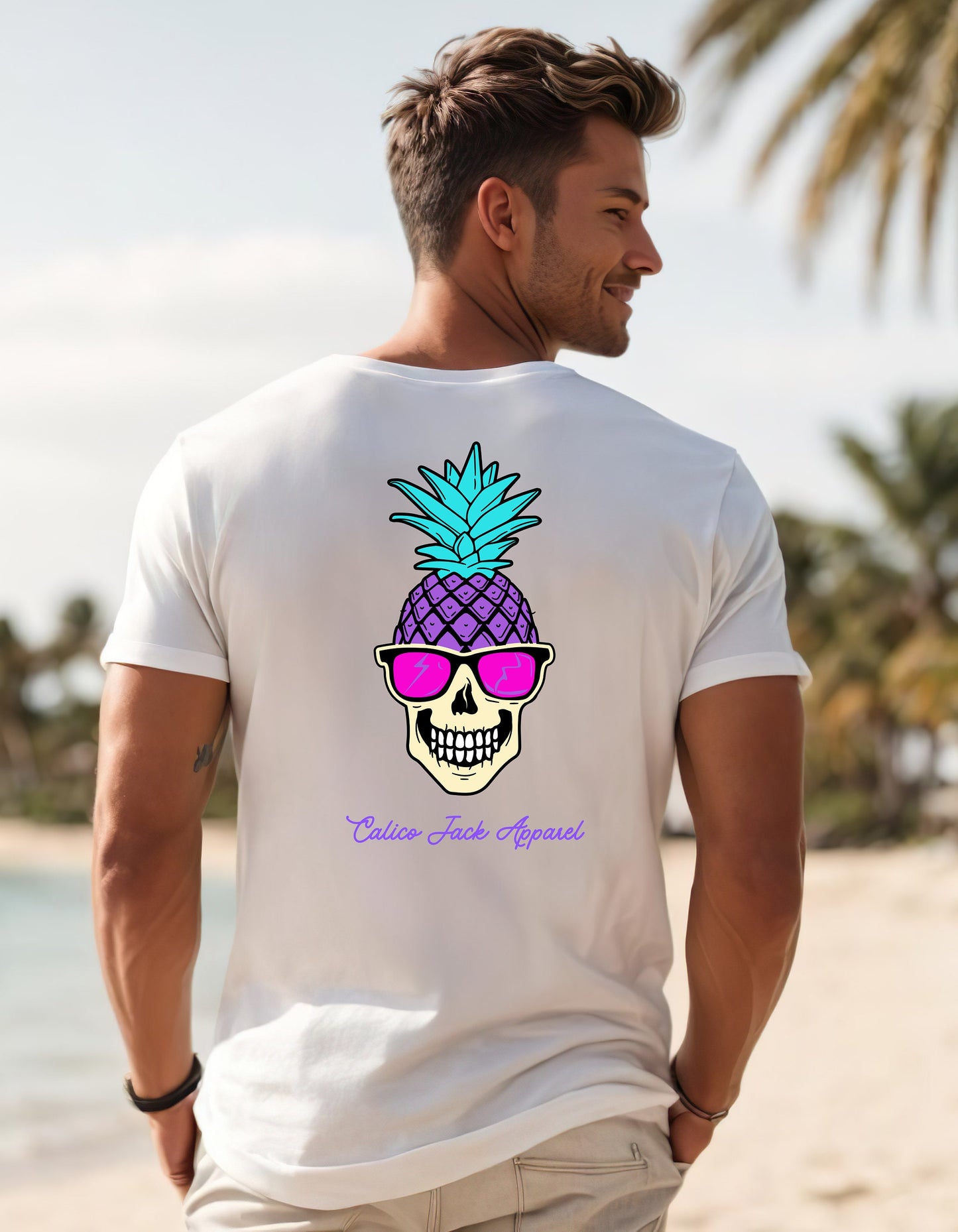 Pineapple Skull T Shirt
