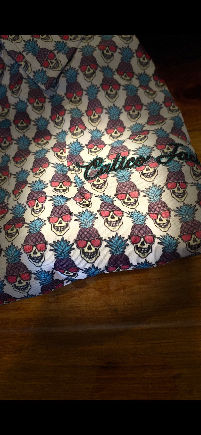 Pineapple Skull Golf Polo
