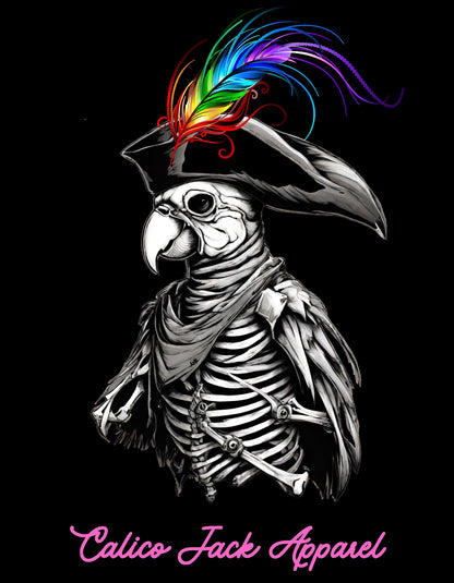 Ladies V Neck Captain Jack Sparrot T shirt