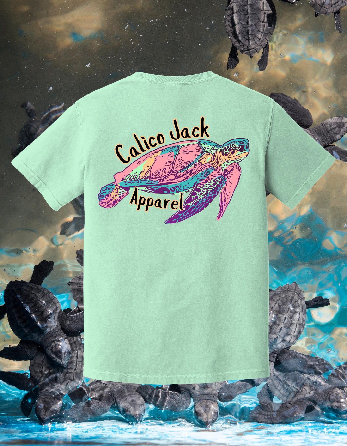 Calico Jack Green Turtle Shirt