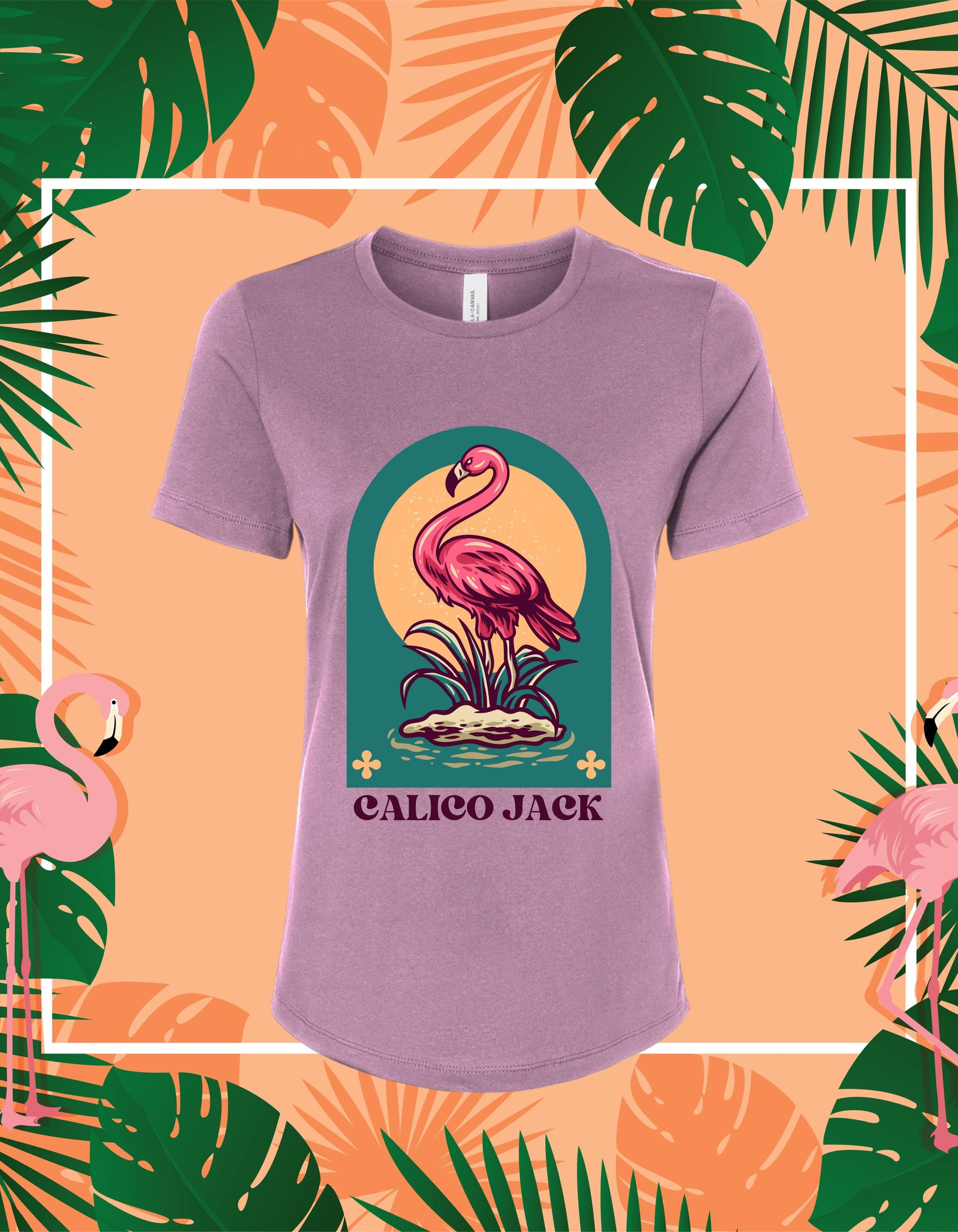 Pink Flamingo Tee - Ladies Relaxed