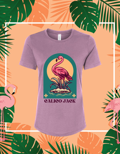 Pink Flamingo Tee - Ladies Relaxed