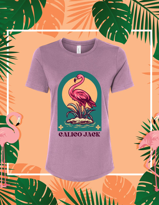 Pink Flamingo Tee - Ladies Relaxed