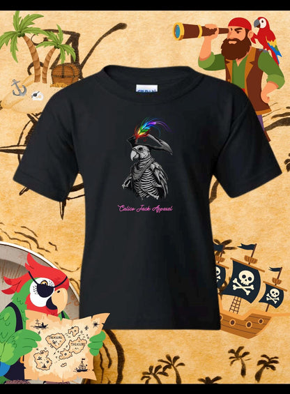 Youth Captain Jack Sparrot Tee Pink