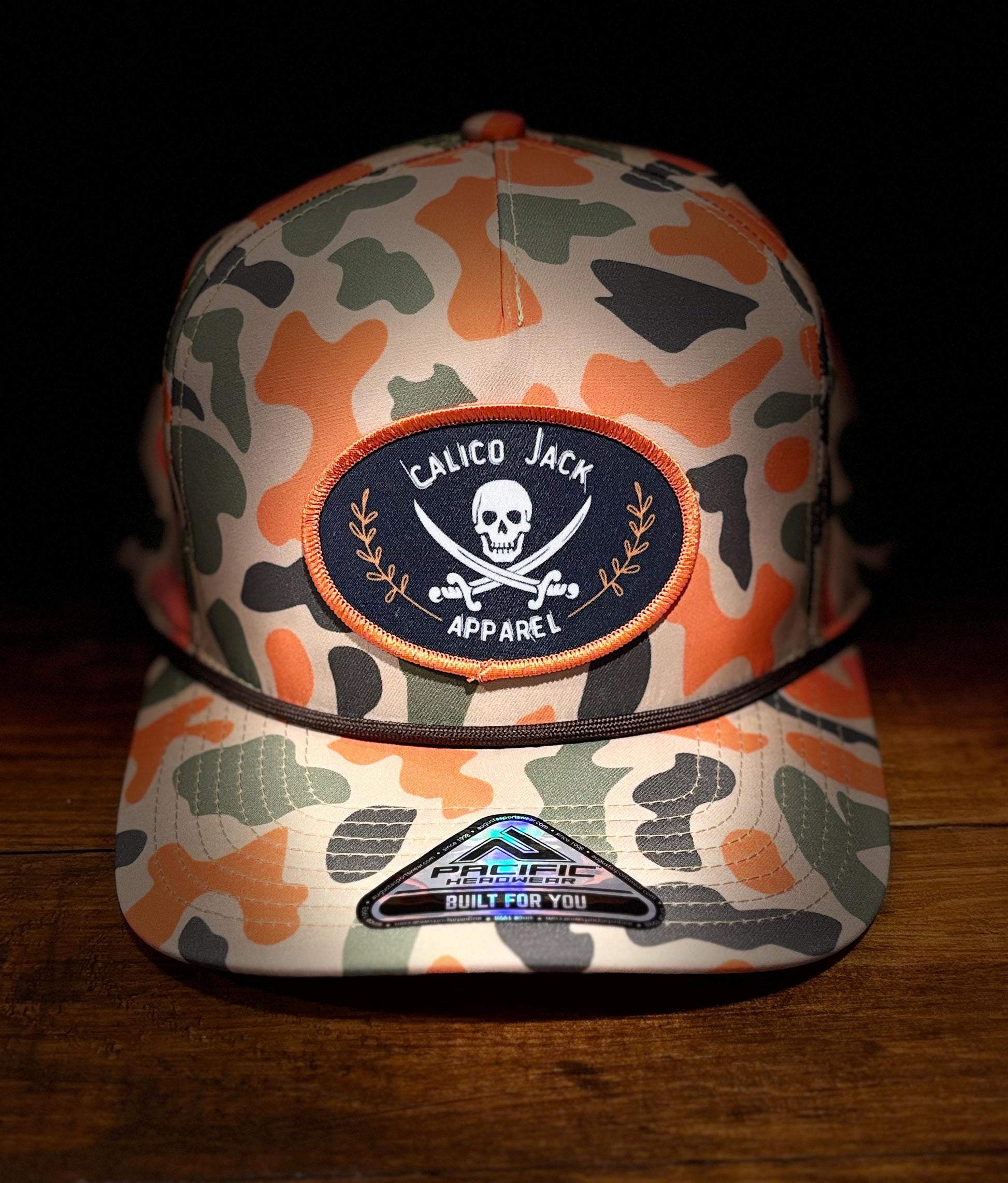 Duck Camo Jolly Roger Hat
