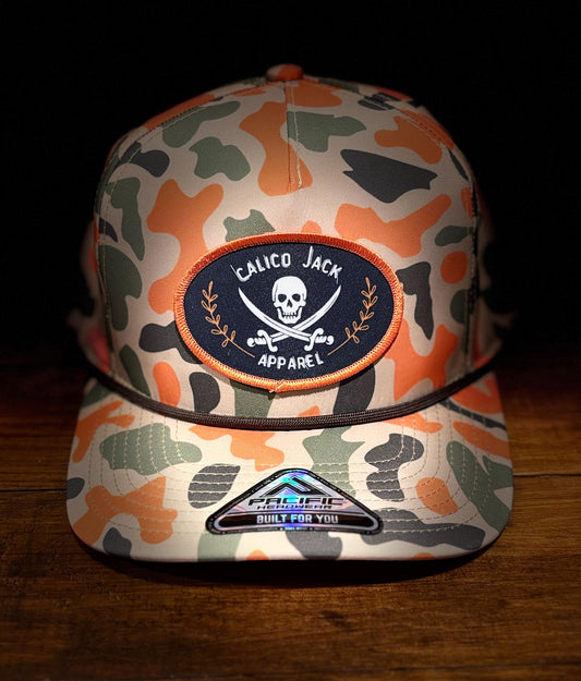 Duck Camo Jolly Roger Hat