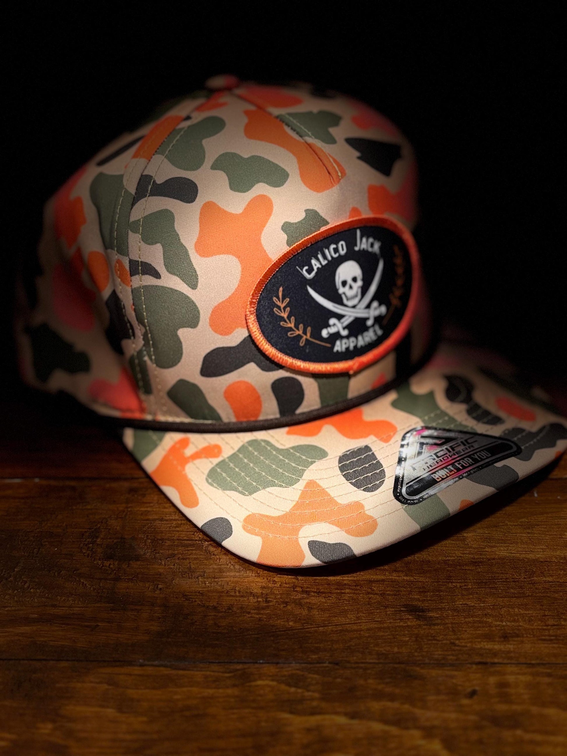 Duck Camo Jolly Roger Hat